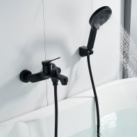 Смеситель для ванны с душем Shevanik S6202H черный