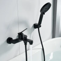 Смеситель для ванны с душем Shevanik S6202H черный Смеситель для ванны с душем Shevanik S6202H черный