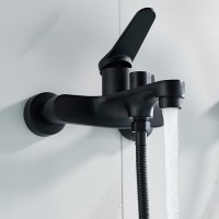 Смеситель для ванны с душем Shevanik S6202H черный