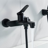 Смеситель для ванны с душем Shevanik S6202H черный