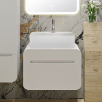 Тумба под раковину без столешницы Runo Ницца 60 белая