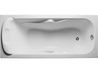 Акриловая ванна Marka One Dipsa 170x75 см, пристенная, белая, с каркасом