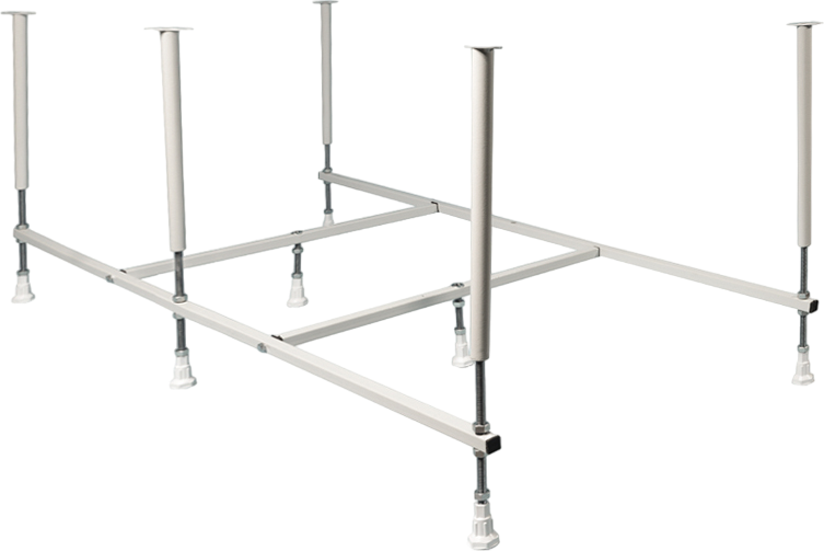 Акриловая ванна Marka One Dipsa 170x75 см, пристенная, белая, с каркасом