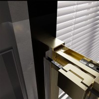 Душевой уголок Veconi Premium Trento PTC-SP-30G 120x80, профиль брашированное золото, стекло прозрачное