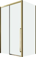 Душевой уголок Veconi Premium Trento PTC-SP-30G 120x80, профиль брашированное золото, стекло прозрачное