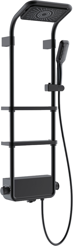 Душевая стойка AQUAme AQM8003B черная