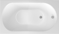 Акриловая ванна Alex Baitler Baikal без опоры 100x70 см, встраиваемая, белая