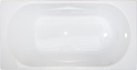 Акриловая ванна Royal Bath Tudor RB 407700 150x70 см, пристенная, белая, на ножках