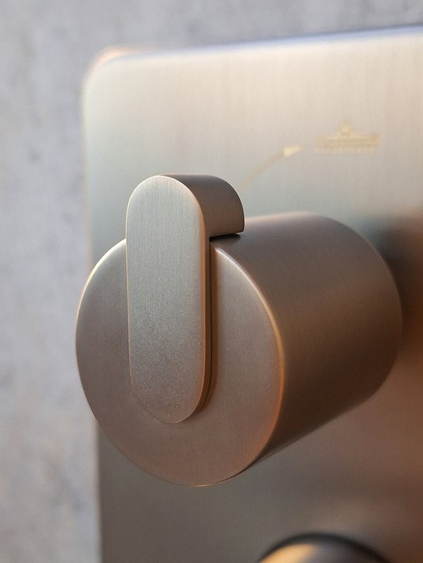 Душевой комплект AltroBagno Unione AltroBagnoUnione040108GM С ВНУТРЕННЕЙ ЧАСТЬЮ, оружейная сталь