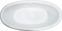 Ванна из искусственного камня Marmo Bagno Аззуро 180x90 см, отдельностоящая, белая, овальная