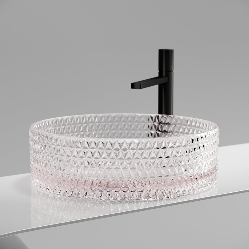 Накладная раковина Ceramicanova Cristal CN6062 прозрачная