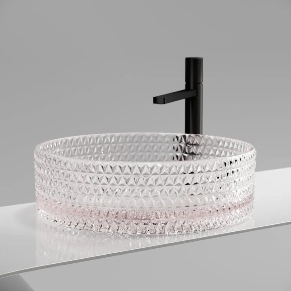 Накладная раковина Ceramicanova Cristal CN6062 прозрачная