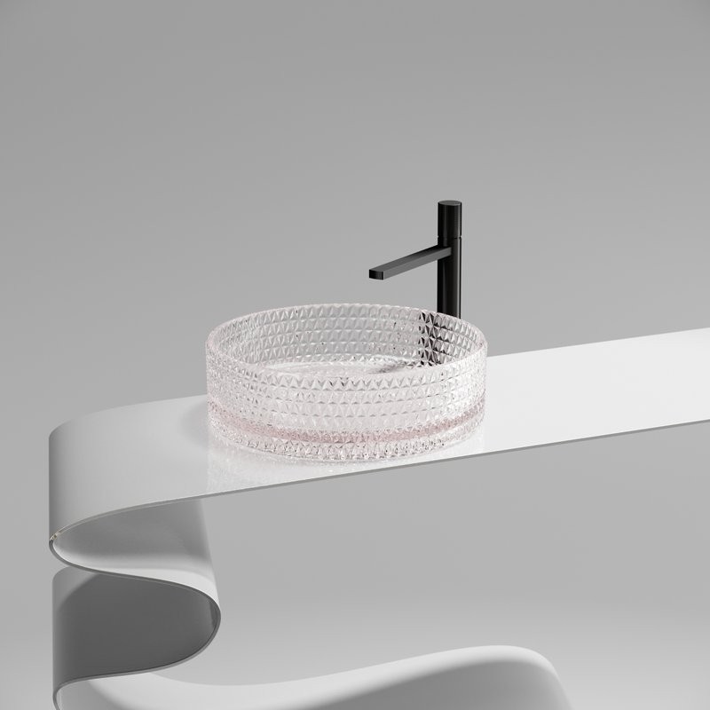 Накладная раковина Ceramicanova Cristal CN6062 прозрачная