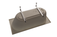 Акриловая ванна Radomir Виктория лайт Ангосто 155x70 см, встраиваемая, белая, на ножках