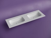 Мебельная раковина Ceramicanova Grace прямоугольная 141см с двумя чашами без отверстий под смеситель CN7022wx