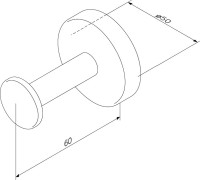 Крючок AM.PM Inspire 2.0 A50A35822 матовый черный, на шурупах Крючок AM.PM Inspire 2.0 A50A35822 матовый черный, на шурупах