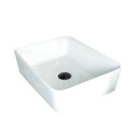 Накладная раковина GID Geometrico N9103 48 глянцевая белая, прямоугольная, фаянс