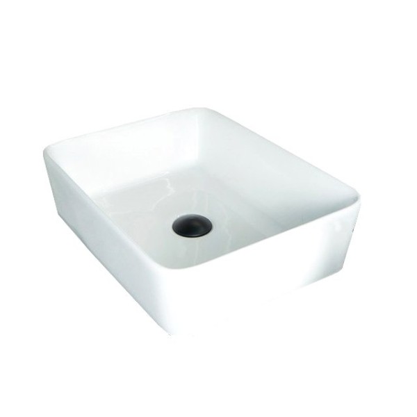 Накладная раковина GID Geometrico N9103 48 глянцевая белая, прямоугольная, фаянс