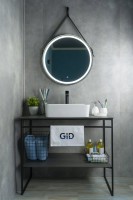 Накладная раковина GID Geometrico N9103 48 глянцевая белая, прямоугольная, фаянс