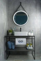 Накладная раковина GID Geometrico N9103 48 глянцевая белая, прямоугольная, фаянс