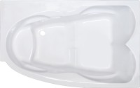 Акриловая ванна Royal Bath Shakespeare RB652100K-R 170x115 см, угловая, правая, пристенная, белая, асимметричная, с каркасом, для двоих