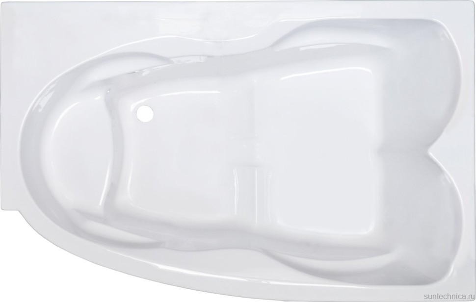 Акриловая ванна Royal Bath Shakespeare RB652100K-R 170x115 см, угловая, правая, пристенная, белая, асимметричная, с каркасом, для двоих