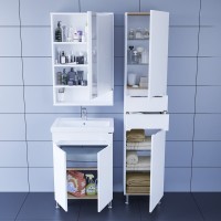 Мебель для ванной комнаты СаНта Лондон 60 напольная, 2 дверцы