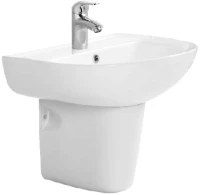 Раковина AQUATEK AQ5420-00 с полупьедесталом Раковина AQUATEK AQ5420-00 с полупьедесталом
