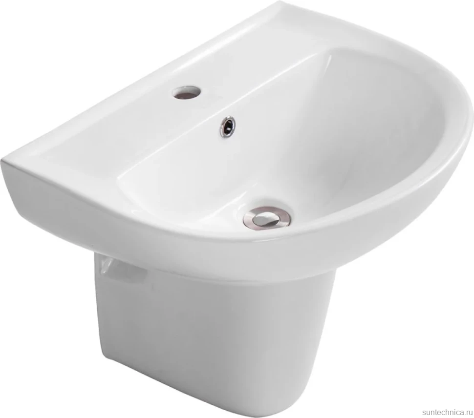 Раковина AQUATEK AQ5420-00 с полупьедесталом