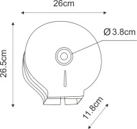 Диспенсер туалетной бумаги Wasserkraft 10025 никель