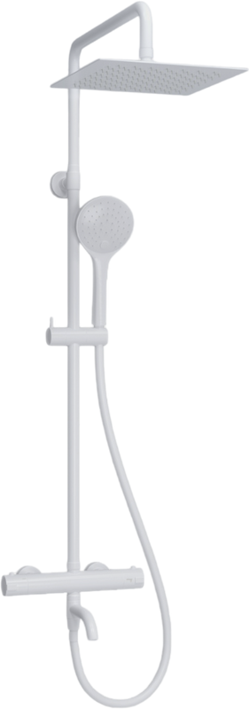 Душевая стойка Wasserkraft Berkel A188.254.155.WM Thermo с термостатом, белая