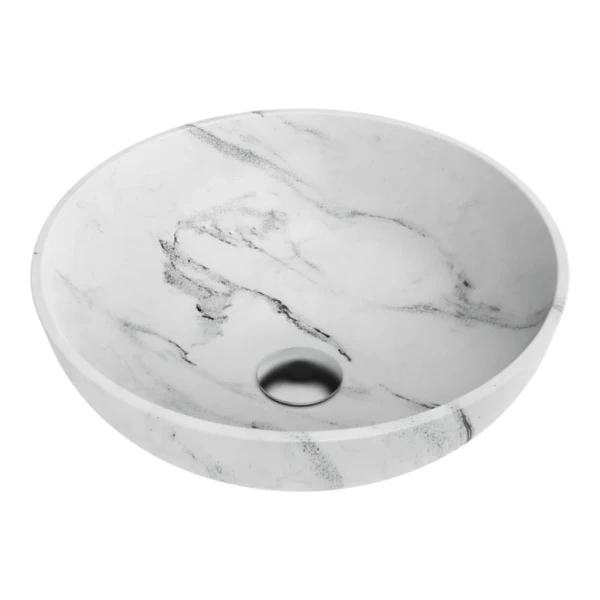 Накладная раковина Omoikiri Hitomi 41 WH Marble