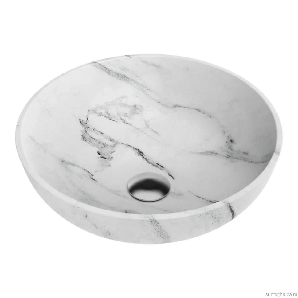 Накладная раковина Omoikiri Hitomi 41 WH Marble