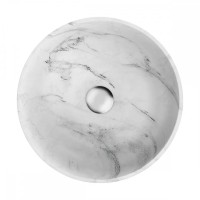 Накладная раковина Omoikiri Hitomi 41 WH Marble