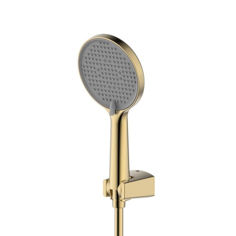 Смеситель для ванны с душевым гарнитуром, шлифованное золото, AQUAme Monza AQM6312BG