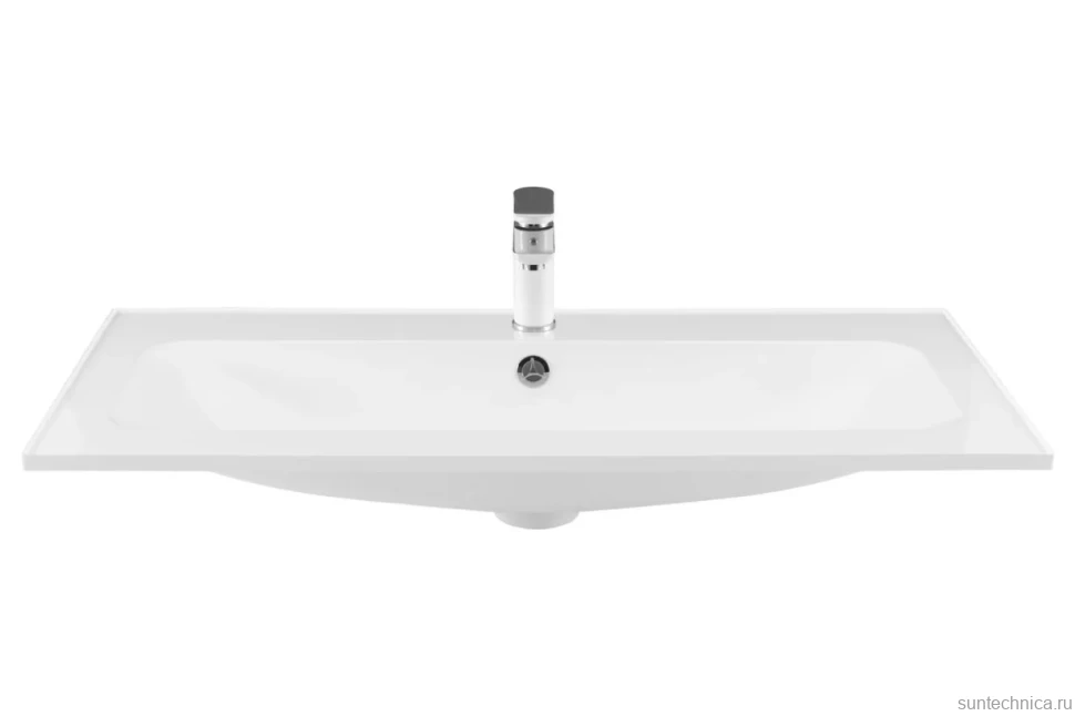 Тумба с раковиной Aquanet Арт 100 подвесная, мисти грин