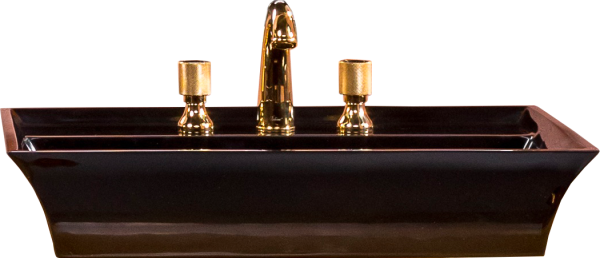 Накладная раковина Armadi Art NeoArt 802 67 черная, прямоугольная, искусственный камень, с 1 отверстием под смеситель