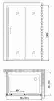 Душевой уголок Gemy Victoria S30191HM-A90M