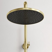 Душевая стойка Sancos Etna SC9007BG с термостатом, брашированное золото, PVD покрытие