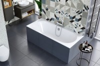 Акриловая ванна Excellent Oceana WAEX.OCE18WHS 180x80 см, встраиваемая, белая, с каркасом