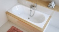 Акриловая ванна Excellent Oceana WAEX.OCE18WHS 180x80 см, встраиваемая, белая, с каркасом