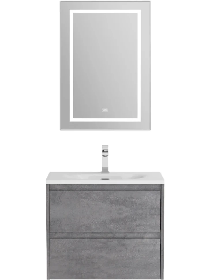 Мебель для ванной комнаты BelBagno Kraft 39 70 cemento grigio, раковина BB-8099-3-70
