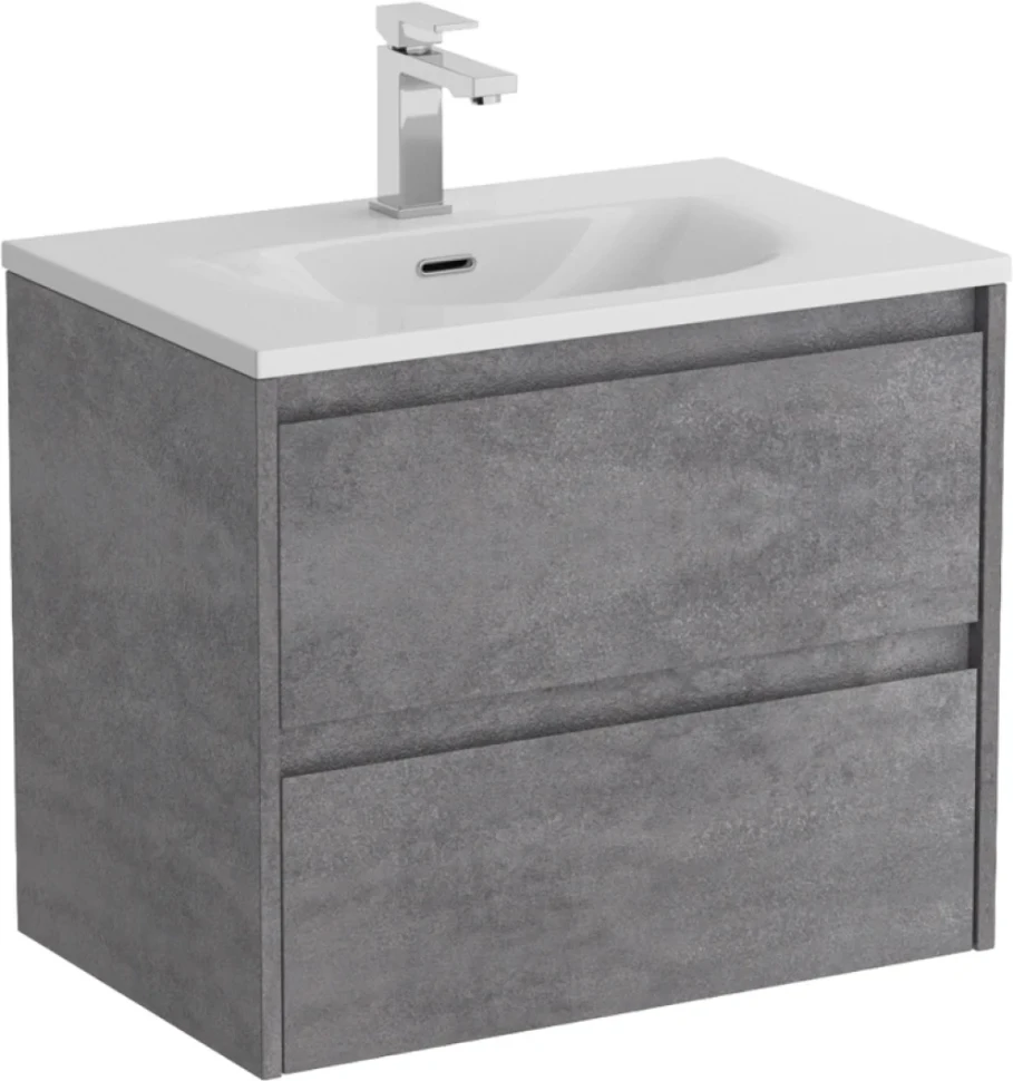 Мебель для ванной комнаты BelBagno Kraft 39 70 cemento grigio, раковина BB-8099-3-70