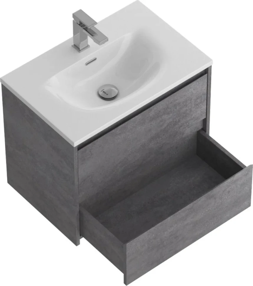 Мебель для ванной комнаты BelBagno Kraft 39 70 cemento grigio, раковина BB-8099-3-70