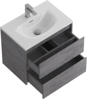 Мебель для ванной комнаты BelBagno Kraft 39 70 cemento grigio, раковина BB-8099-3-70