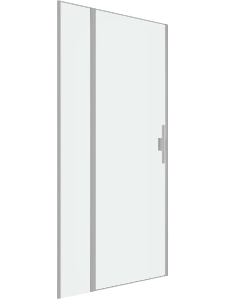 Душевая дверь в нишу Allen Brau Priority 3.31026.BA 90 см, профиль серебро браш, стекло прозрачное Optiwhite