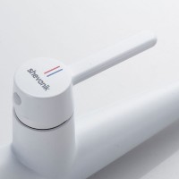 Смеситель для кухни с выдвижным изливом Shevanik S363C, белый Смеситель для кухни с выдвижным изливом Shevanik S363C, белый