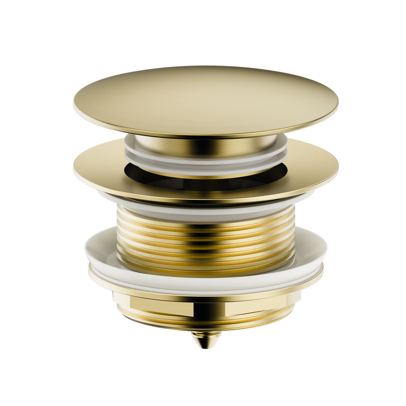 Донный клапан для раковины Wonzon & Woghand WW-SS105-BG без перелива, брашированное золото