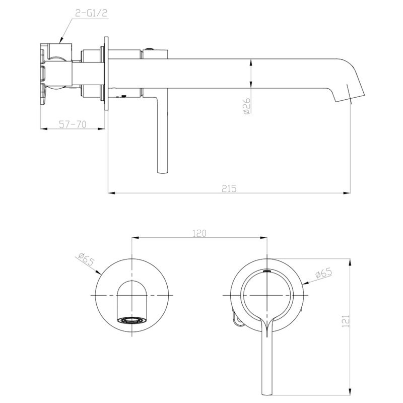 Смеситель для раковины Raglo R20.11, хром
