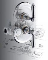 Термостатический смеситель встраиваемый Nicolazzi Thermostatico 4909CR78 С ВНУТРЕННЕЙ ЧАСТЬЮ